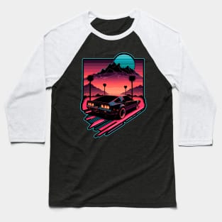 1980s Cyber Summer's Night Rider by gnarly Baseball T-Shirt